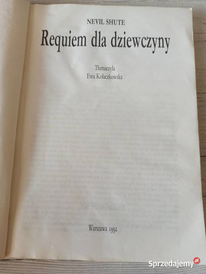 Requiem Dziewczyny Nevil Shute Ewa Kołaczkowska