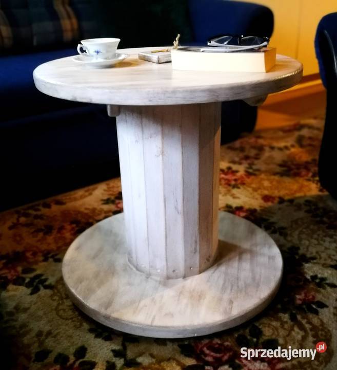 Stolik ze szpuli ława drewniana loft Radków