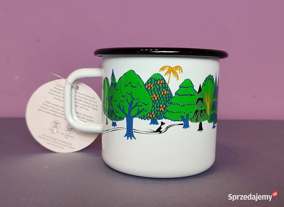 Kubek Muminki Dolina Muminków MUURLA emaliowany Kubki Jasień sprzedam