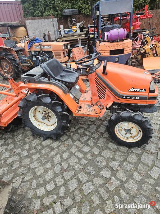 Kubota A14 z glebogryzarką aste iseki tm Rożno-Parcele sprzedam