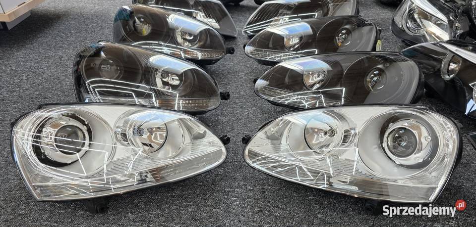 Reflektory VW Golf 5 V Jetta 5 V soczewka BI LED Kielcza