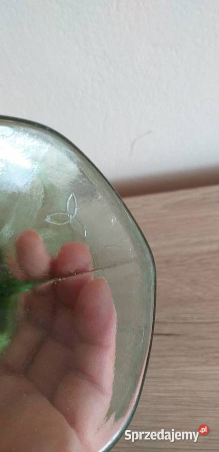 Zielona patera Owocarka prl Przedbórz