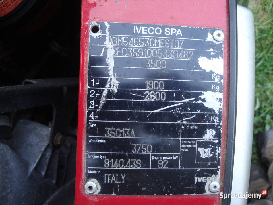 IVECO DAILY 35 C 13 SKRZYNIOWY sprzedam
