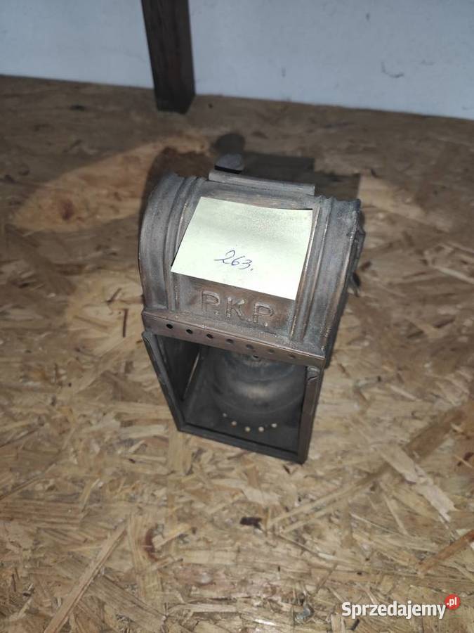 Lampa karbidowa sygnalizacyjna PKP przedwojenna Poznań