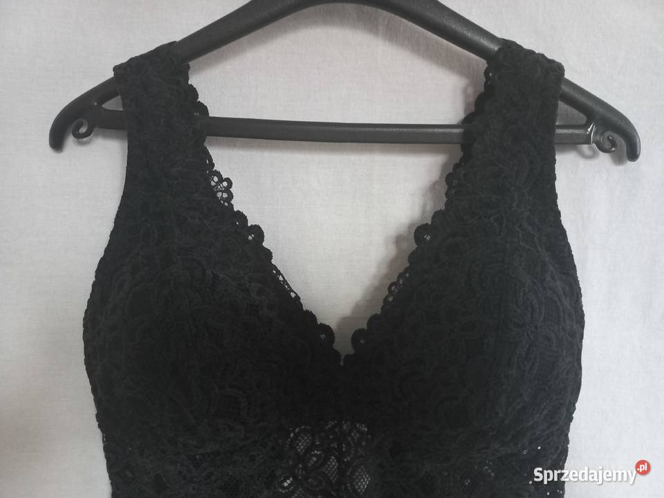 Body czarne Bluzka r 3638 ażur NOWE Inna marka podlaskie Białystok