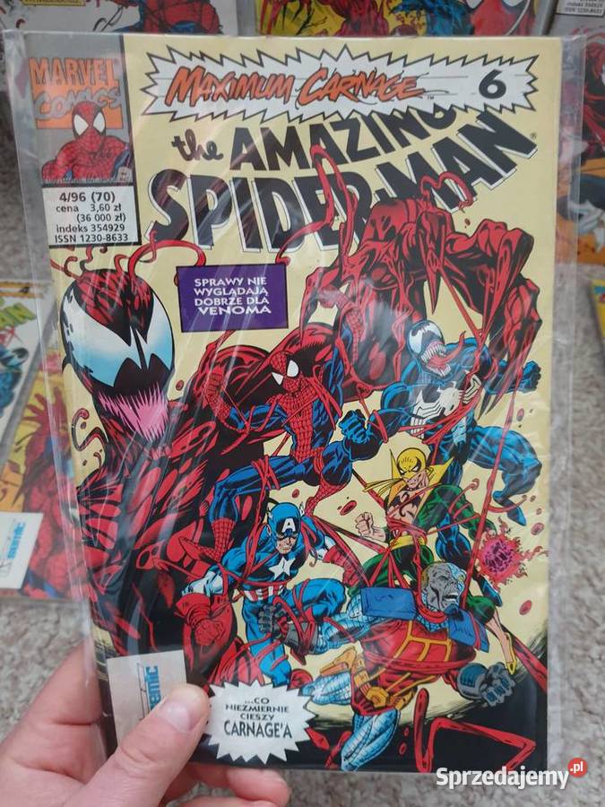 The Amazing SpiderMan Maximum Carnage 7 komiksów Komiksy pomorskie Gdynia sprzedam