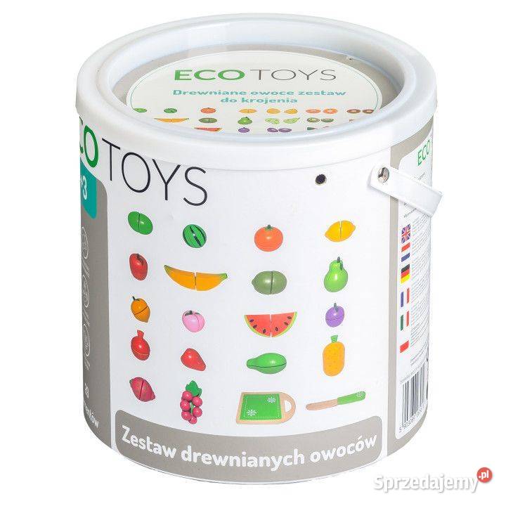 Drewniane owoce do krojenia zestaw 20 sztuk Bielsk Podlaski