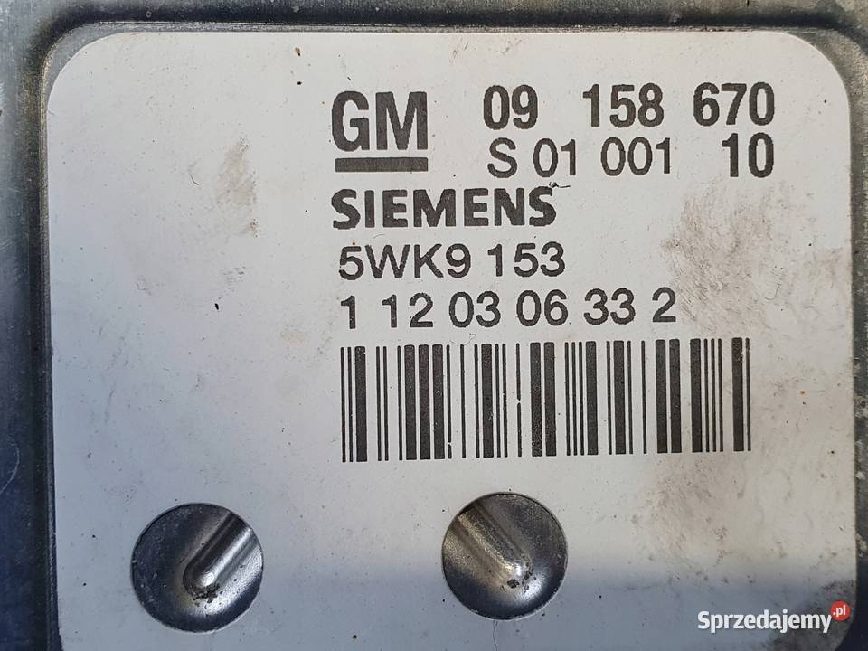 STEROWNIK SILNIKA Opel Zafira A 18 16V 09158670 Chełm