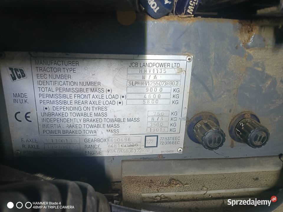 JCB Fastrac 1135 4ws Białe Błota