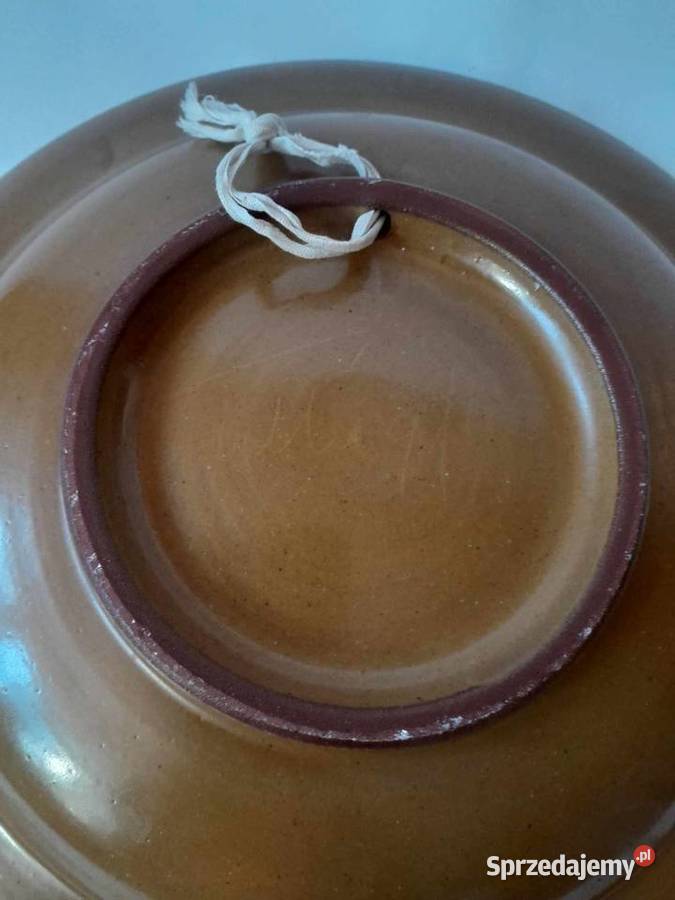 Ceramiczny talerz naścienny Ząbkowice Śląskie