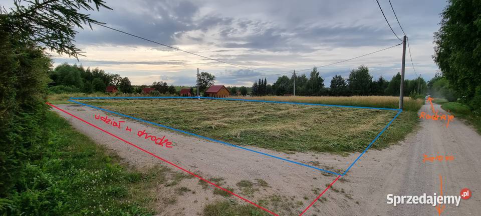 Działka rekreacyjna nad jeziorem Dobskim - Radzieje gm. Węgorzewo