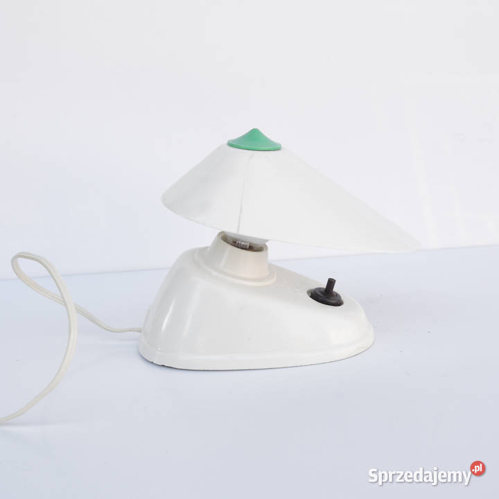 Lampka nocna Zukov Czechosłowacja lata 50 biały Warszawa