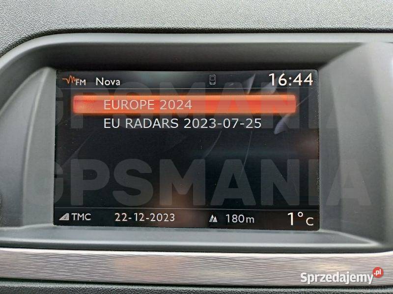 Mapy 2024 NG4 HDD Radar Nawigacja Peugeot Łódź