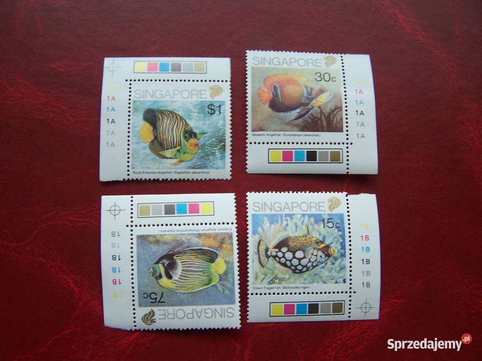 Singapur 1989 MNH Mi 57982 Fauna Ryby Filatelistyka Tychy