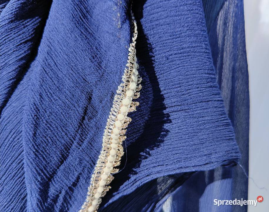 Granatowa długa chusta szal stole hijab hidżab Szczecin sprzedam