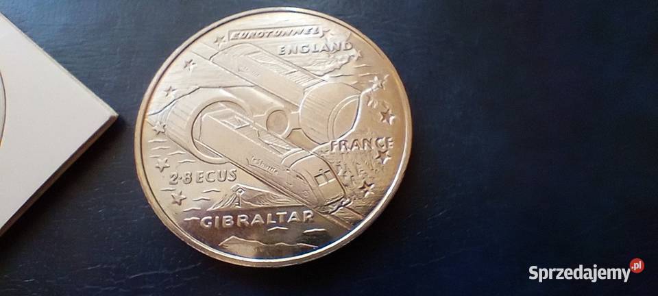 Stare monety 28 ECU 1993 Gibraltar Lesko