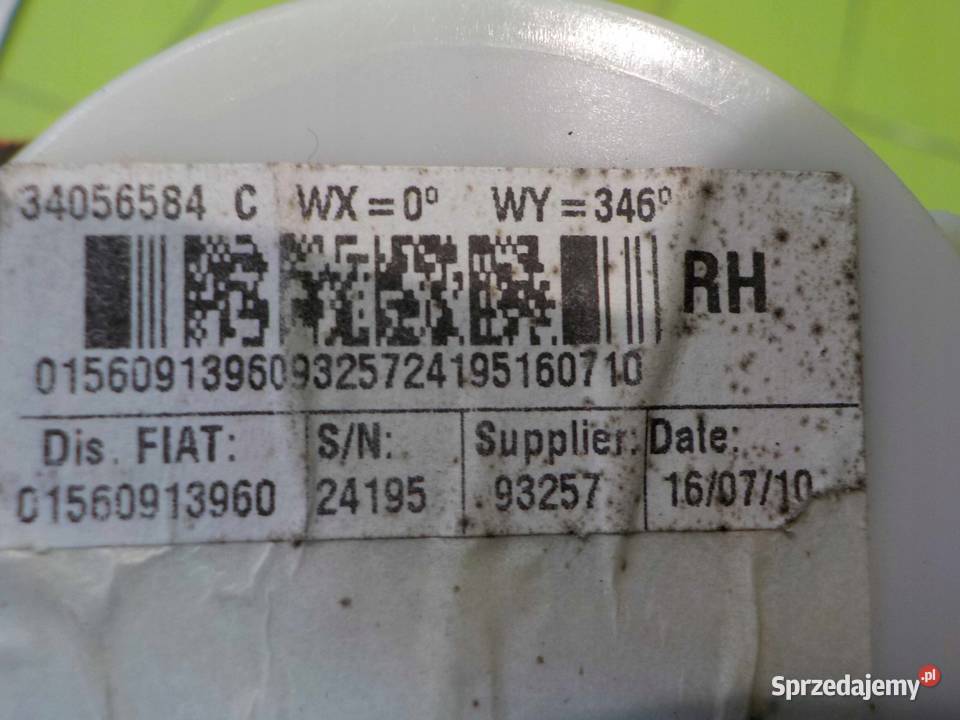 GIULIETTA 10r pas bezpieczenstwa prawy przod z osobowe