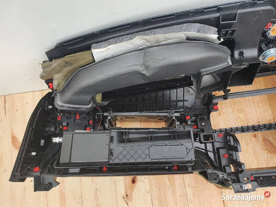 BMW F01 DESKA ROZDZIELCZA KONSOLA SKÓRA SKÓRZANA Rudka