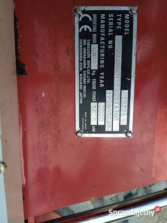 Koparka Takeuchi TB225 Świdnik