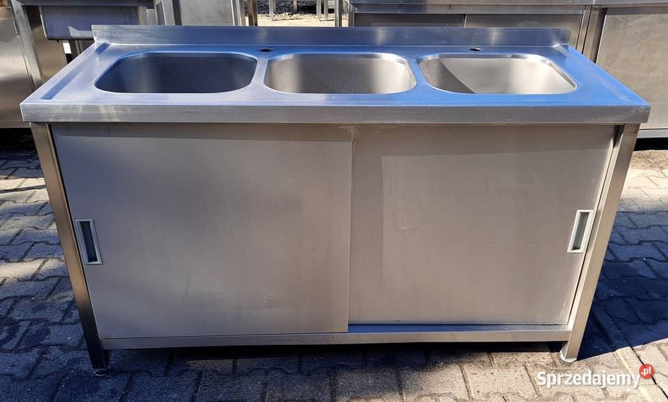 ZLEW 3 KOMOROWY Z SZAFKĄ DRZWI SUWANE 1506085 wielkopolskie Nowe Skalmierzyce sprzedam