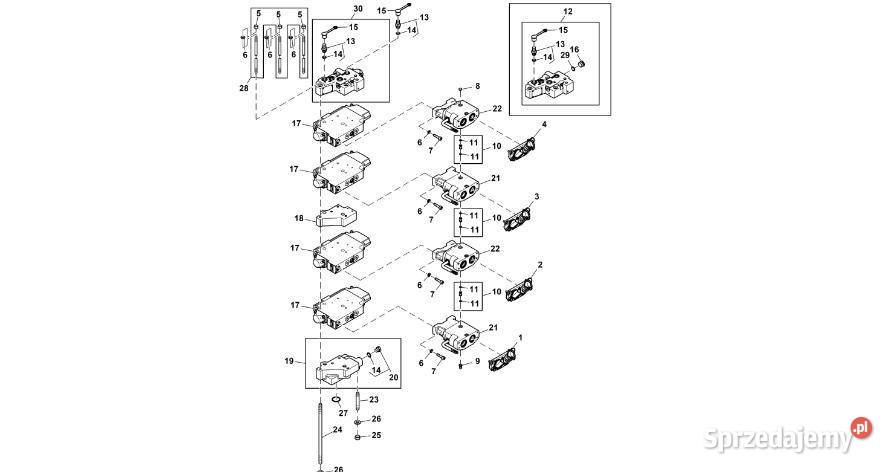 John Deere 9470RX Kolektor RE271469 Zawór Jastrzębniki sprzedam
