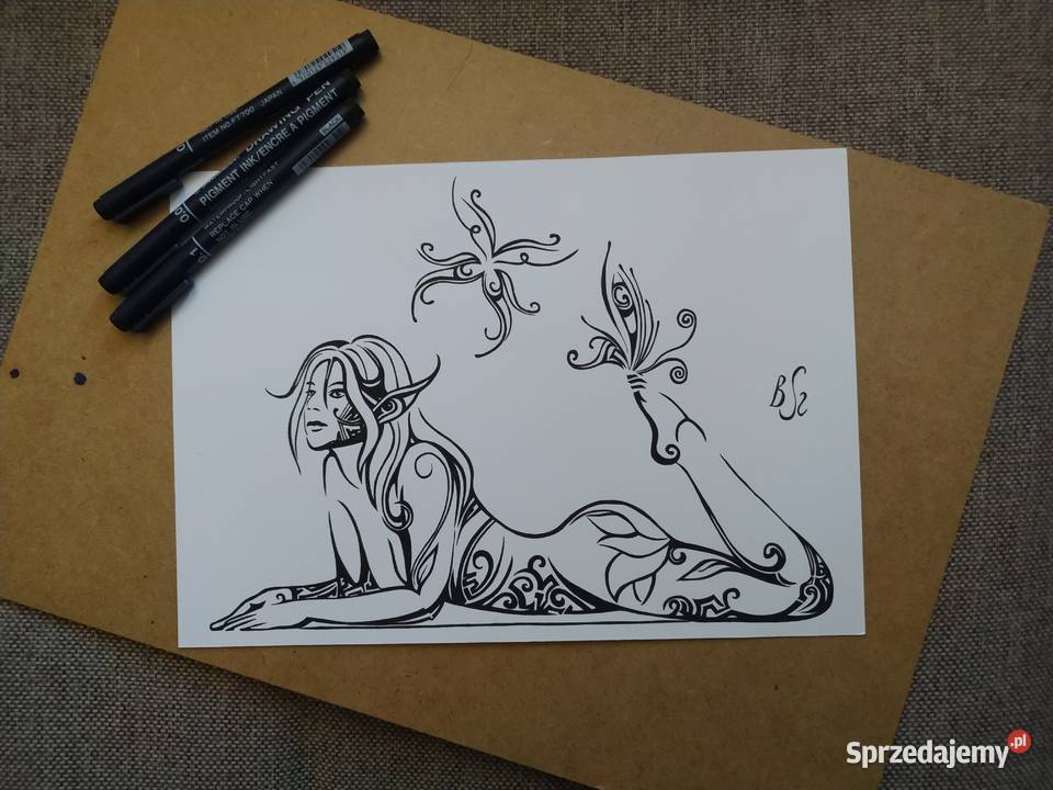 Rysunekry odpoczynek cienkopis A4 250gm2 Warszawa sprzedam