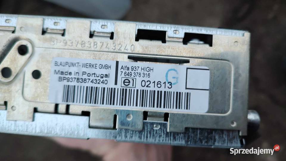 Radio CD radioodtwarzacz 7649378316 Alfa Romeo Książ Wielkopolski