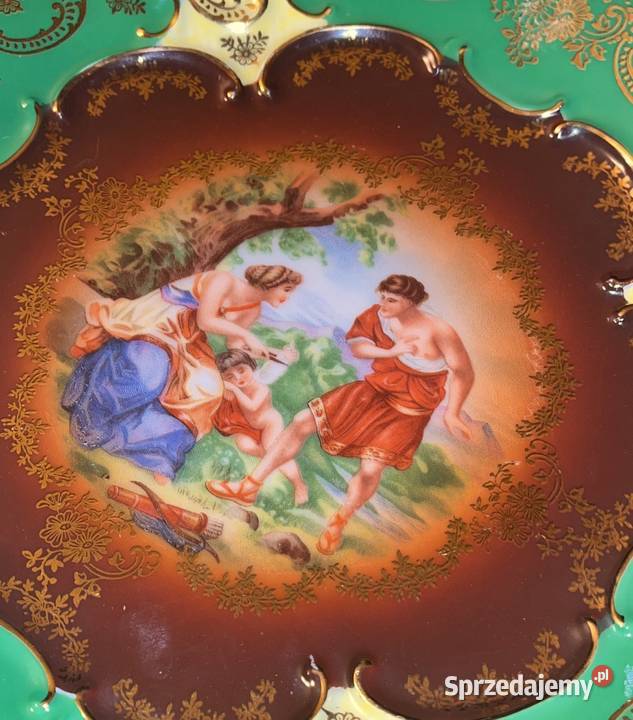 Patera sygnowana PP Bavaria Germany Scenka Gdańsk