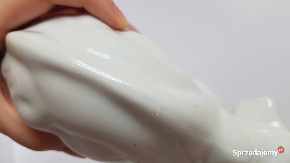 Sygnowana porcelanowa figurka Słonia Słoń Dąbrowa Górnicza sprzedam