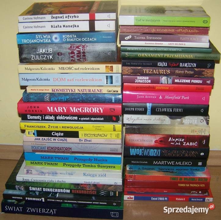83 różne książki sprzedam