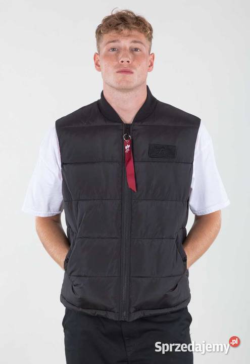 ALPHA INDUSTRIES BEZRĘKAWNIK PUFFER LW CZARNY czarny Warszawa