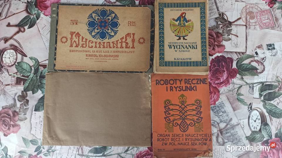 Przedwojenne wycinanki roboty ręczne i rysunki sprzedam
