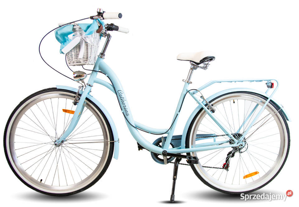 ROWER DAMSKI BŁĘKITNY MIEJSKI 28 SHIMANO LEKKA Skawina