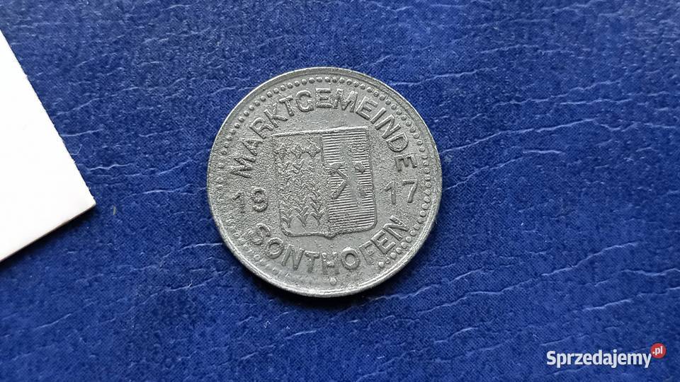 Stare monety 10 fenig 1917 Sonfhofen Niemcy