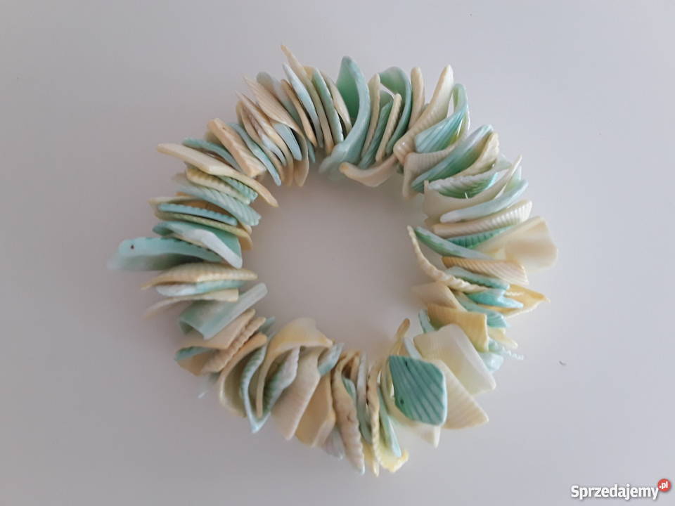 Bransoletka z muszelek na szczupłą rękę Warszawa