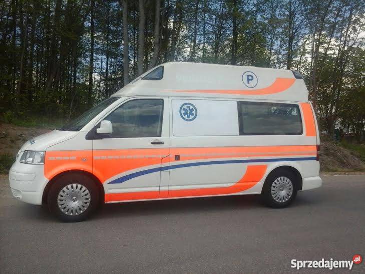 Ambulans karetka Volkswagen t5 transporter nosze 2500cm3 Olsztyn