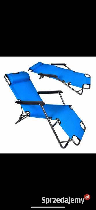 Leżak ogrodowy zielony niebieski granatowy