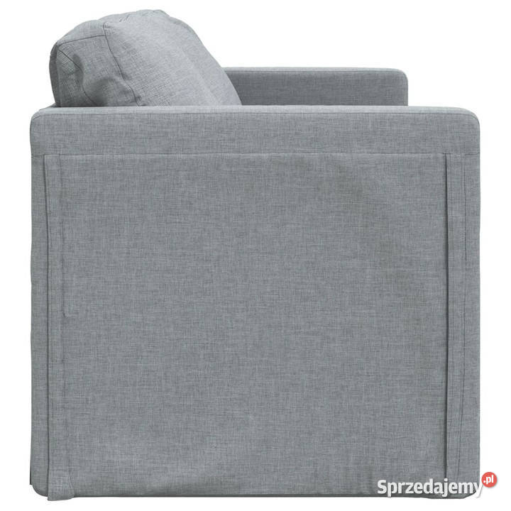 Sofa podłogowa 2w1 jasnoszara 112x174x55 tkanina Sofy i kanapy Warszawa sprzedam