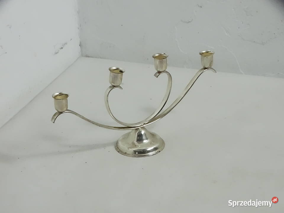 Świecznik vintage na 4 świece retro styl Biłgoraj sprzedam