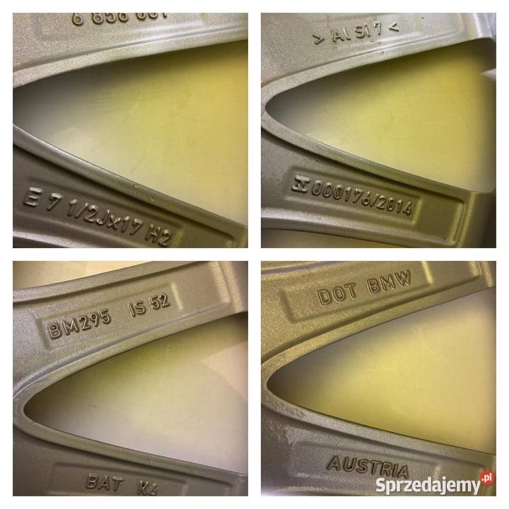 BMW 4 x Oryginalne felgi 75Jx17 ET 52 5x112 Kat Zgorzelec