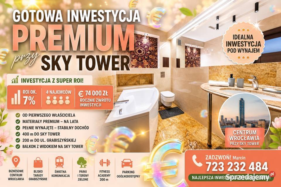 4pok 67met Zaporoskiej BALKONPIWNICA Wrocław Liczba pokoi 4