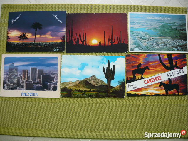 Pocztówki USA Arizona Phoenix kaktusy Myszków sprzedam