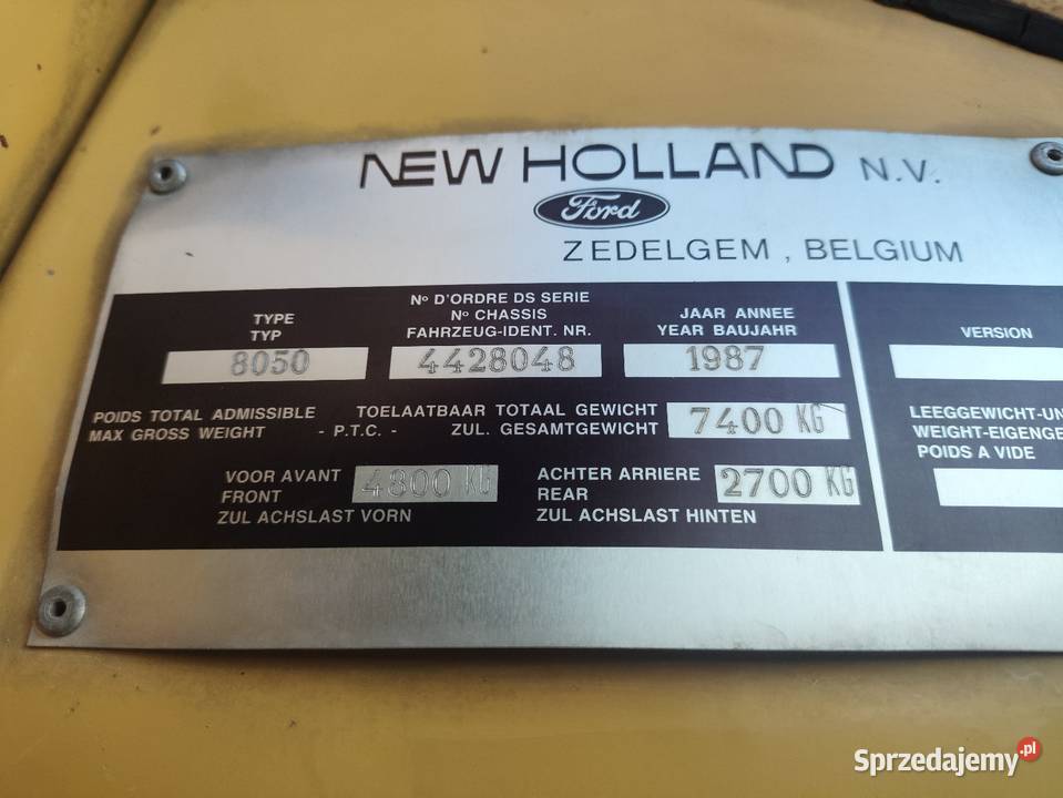 Kombajn Holland 8050 sieczkarnia stan Końskie