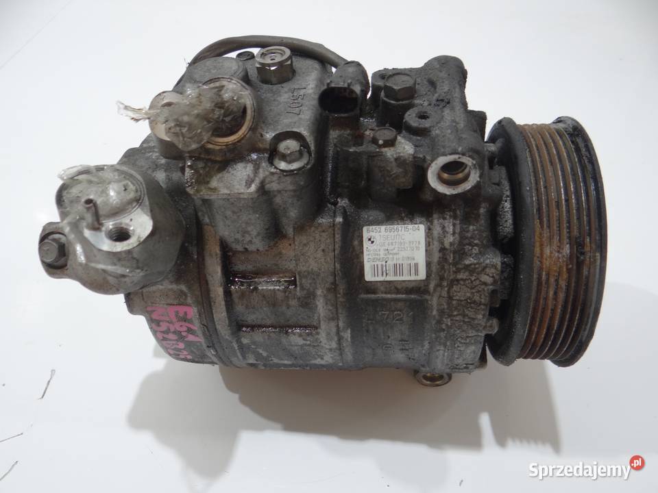 KOMPRESOR SPRĘŻARKA KLIMATYZACJI BMW E60 E61 N52 osobowe lubelskie Strzyżewice sprzedam