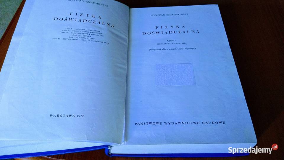 Mechanika i akustyka podręcznik Fizyka sprzedam