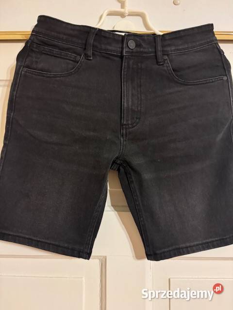 Spodenki męskie 32 jeansowe czarne krótkie Częstochowa