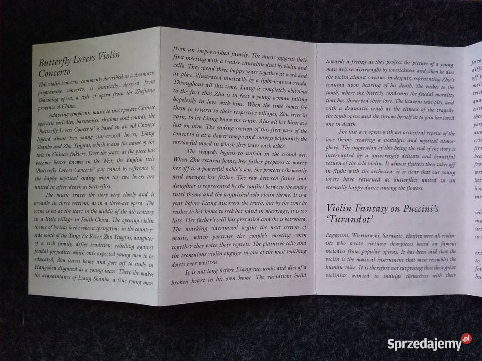 MC cassette cover VANESSA MAE The Classical pomorskie Gdańsk