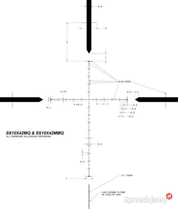 Luneta celownik SWFA SS Super Sniper SWFA 10X42 podkarpackie