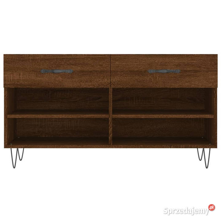 Ławka z miejscem na buty brązowy dąb 102x35x55 mazowieckie Warszawa sprzedam