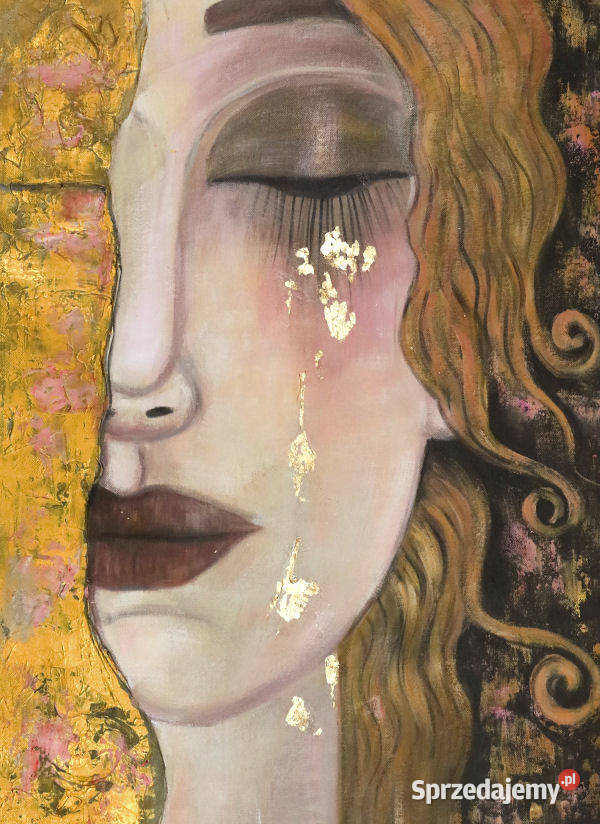 Złote łzy Gustav Klimt Obraz do salonu Malarstwo sprzedam